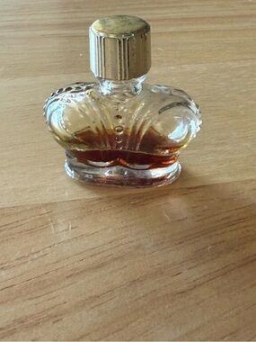 Vintage Prince Matchabelli Prophecy Glass Perfume Bottle with Gold Label